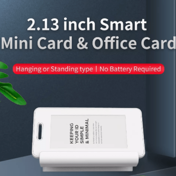 NFC e-ink smart card
