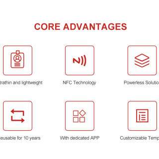 Digital e-ink name badge