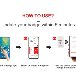 Digital e-ink name badge