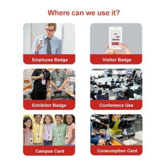 Powerless Electronic Badge with epaper display