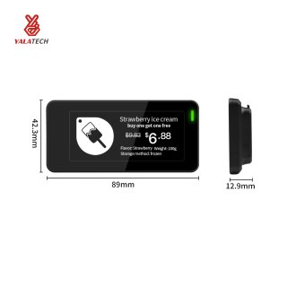 Etiqueta de prateleira digital para freezer multilíngue de 2,9 polegadas à prova d'água