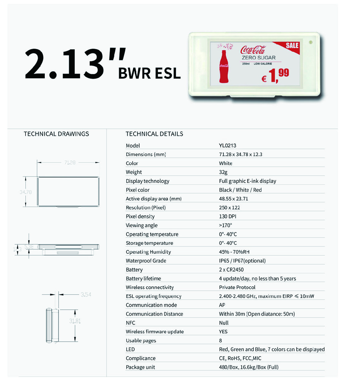 price shelf labels