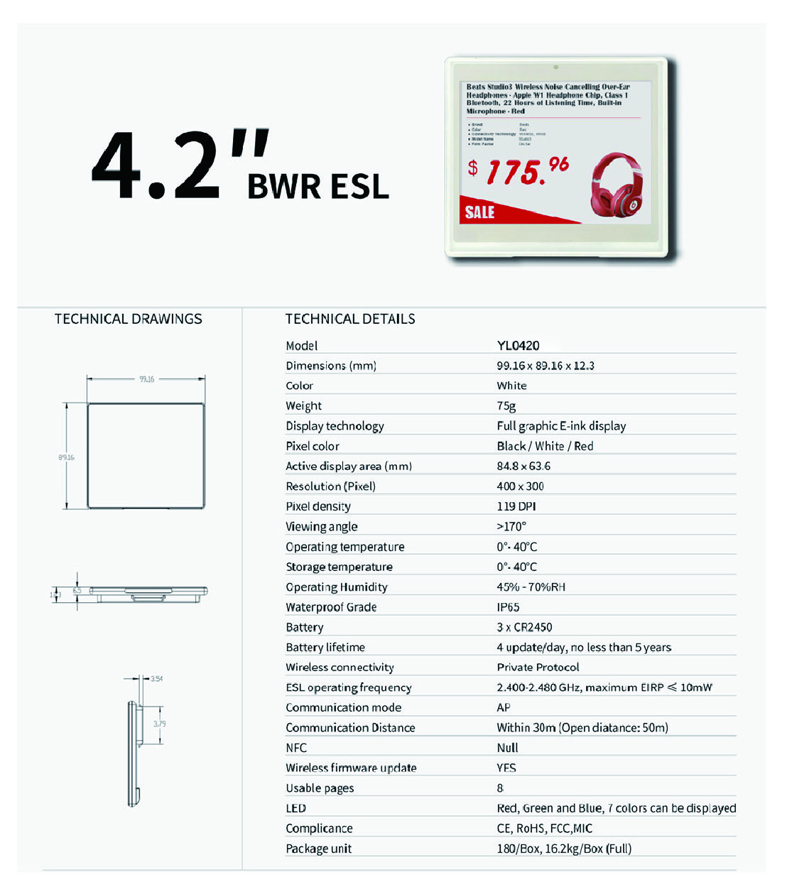 Electronic Shelf Label manufacturer