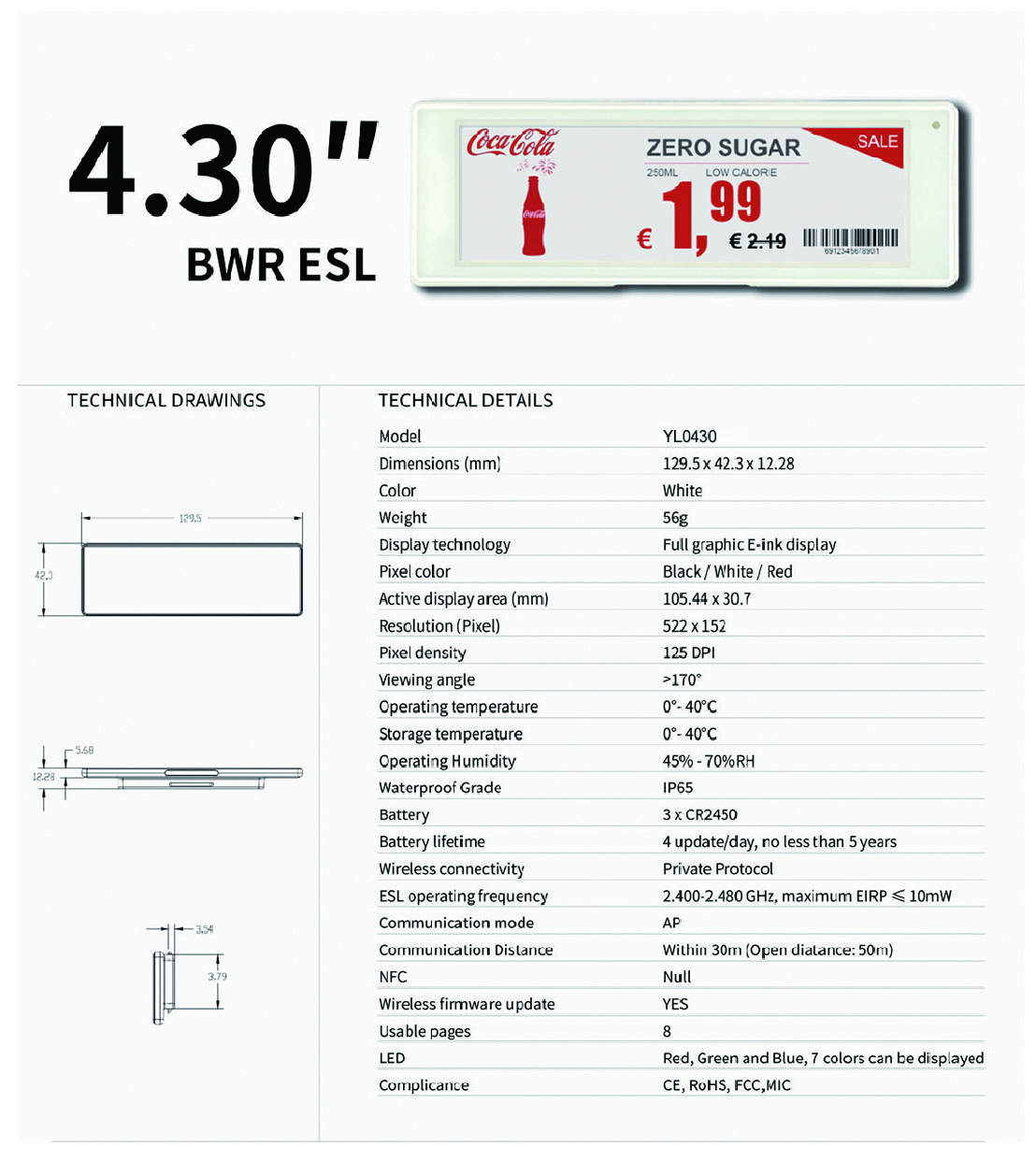 Electronic Shelf Label manufacturer