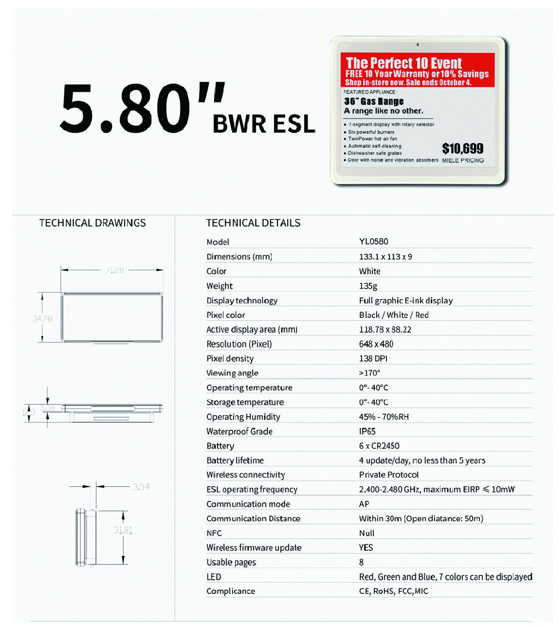 Electronic Shelf Label manufacturer