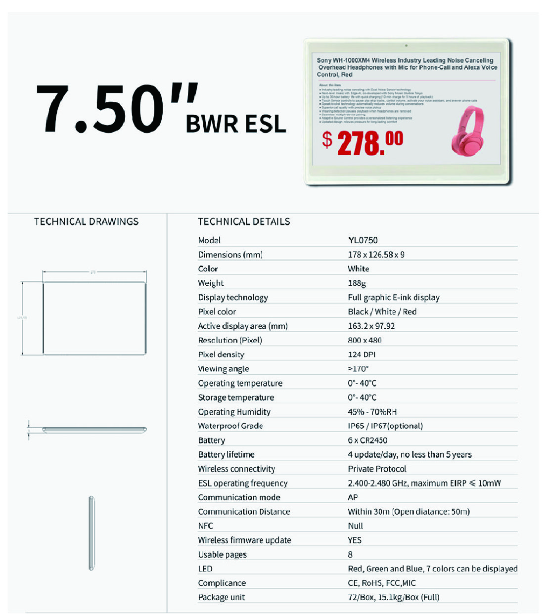 Electronic Shelf Label manufacturer