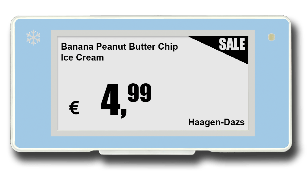 Digital Price Label for freezer