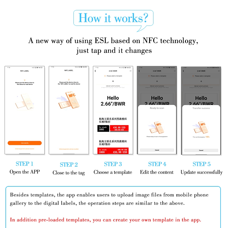 NFC digital label