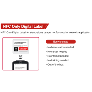 NFC Digital Price Tag 4.2 Inch