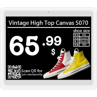 5.8 inch B/W/R/Y Four Colors ESL