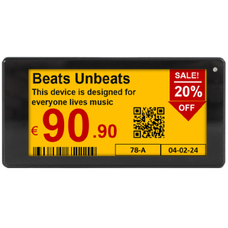 3.5 inch B/W/R/Y Four Colors ESL