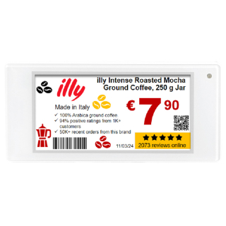 2.9 inch B/W/R/Y Four Colors ESL