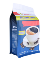 Flat bottom plastic packaging bag