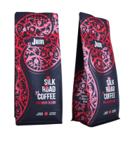 Flat bottom plastic packaging bag