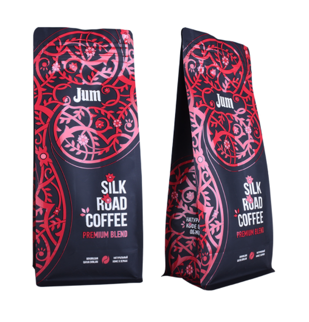 Flat bottom plastic packaging bag