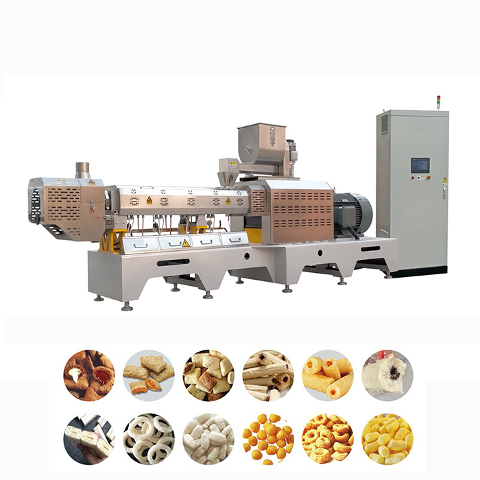 Corn Puffed Snack Cheese Ball Food Production Line