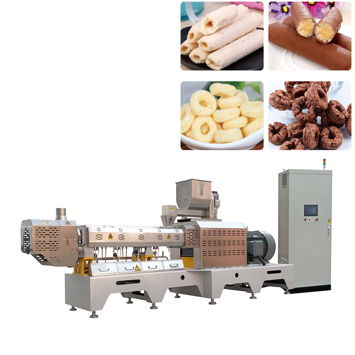 Máquina industrial para fazer lanches recheados com núcleo de chocolate
