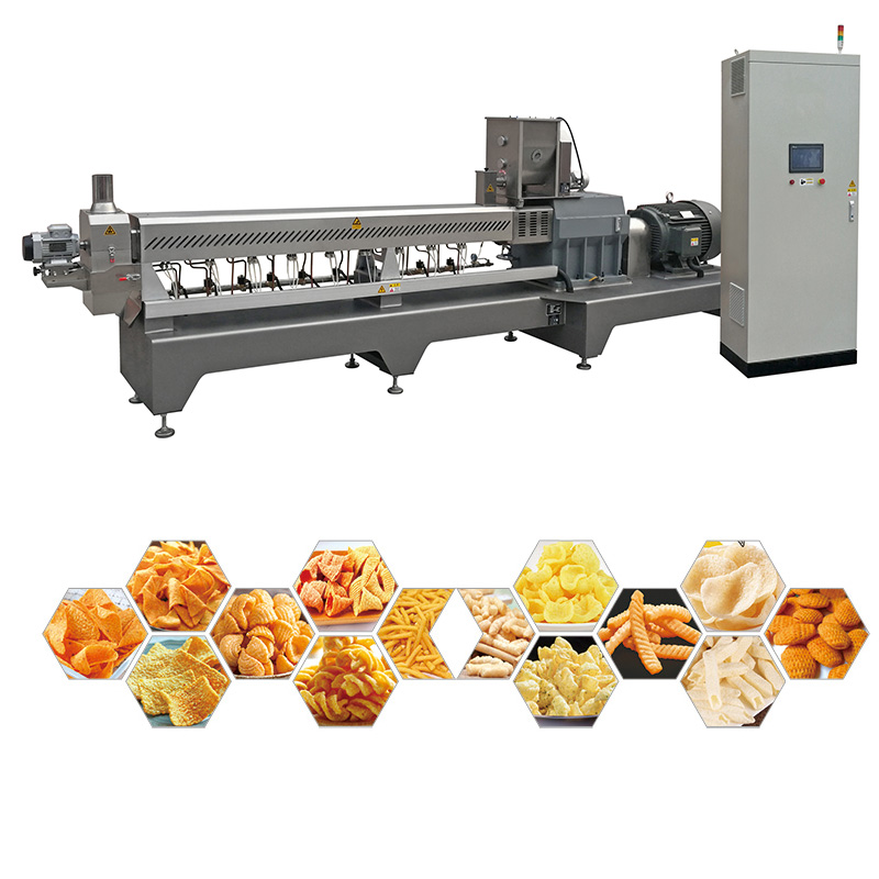 Automatic 3d Pellet Extruded Corn Puffed Snack Food Machine