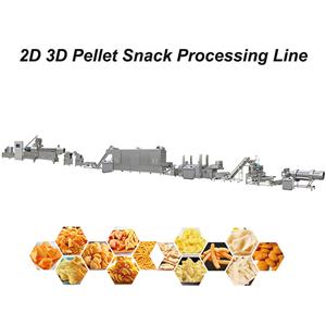 全自动薯片 3D 零食颗粒挤出机制造机