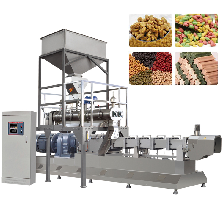Mașină de procesare cu extruder de hrană pentru câini
