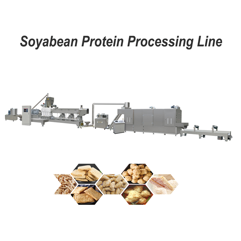 Линия за производство на храни с изкуствени соеви протеини