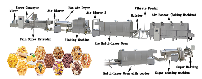 corn flakes production line