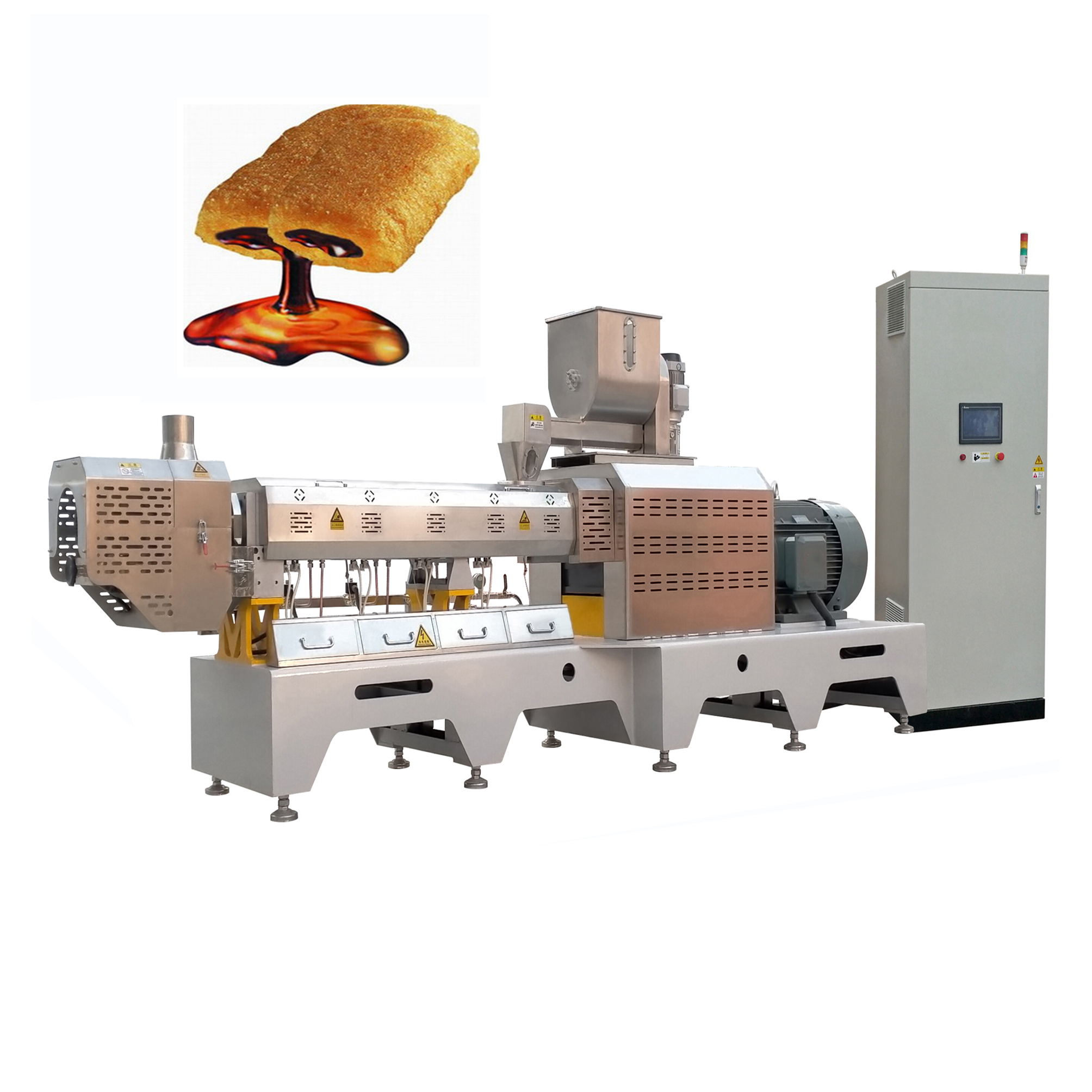 core filled snack production line order from south africe client