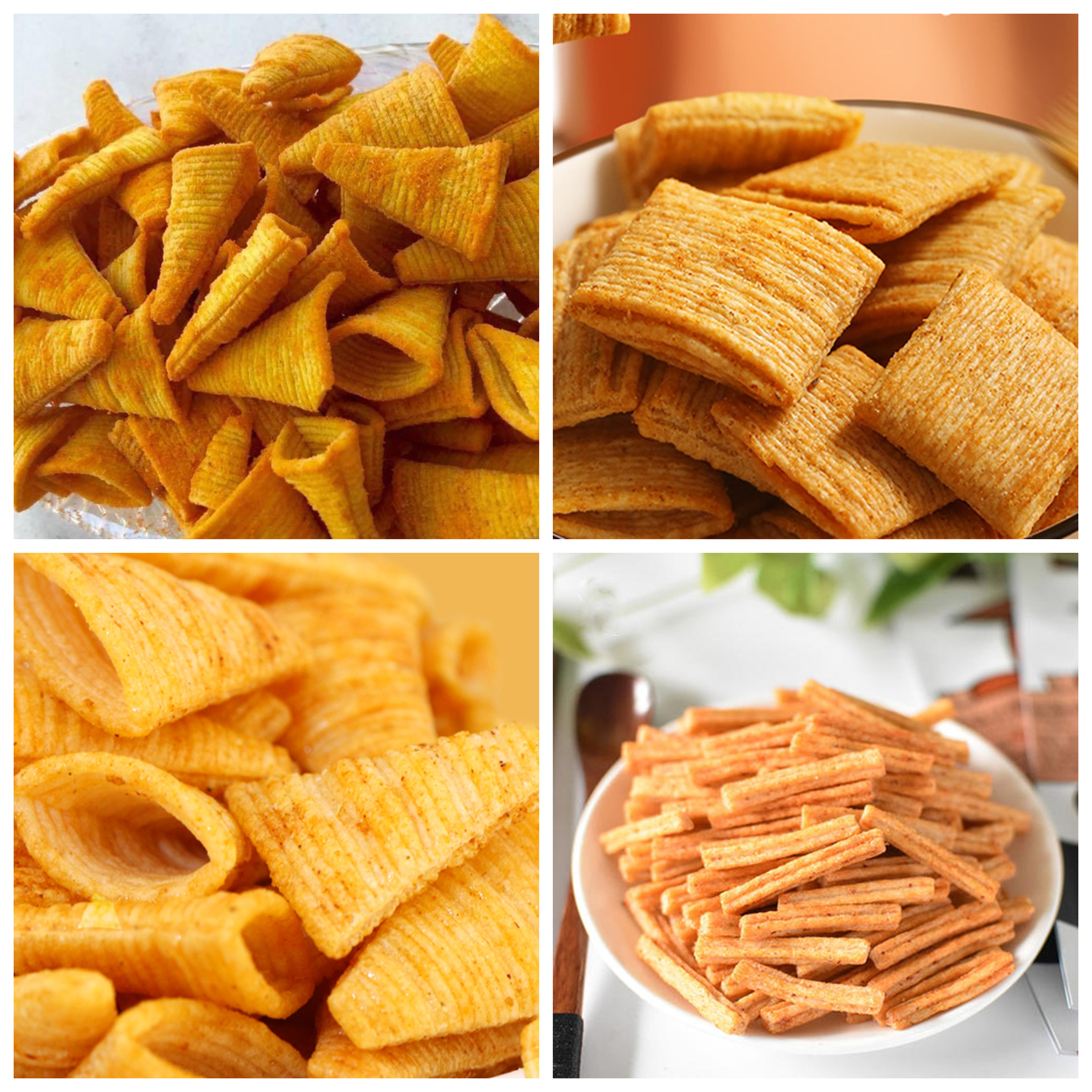 Talk about fried puffed snack production line