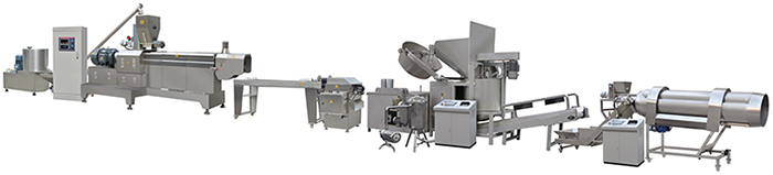 frying snack processing line
