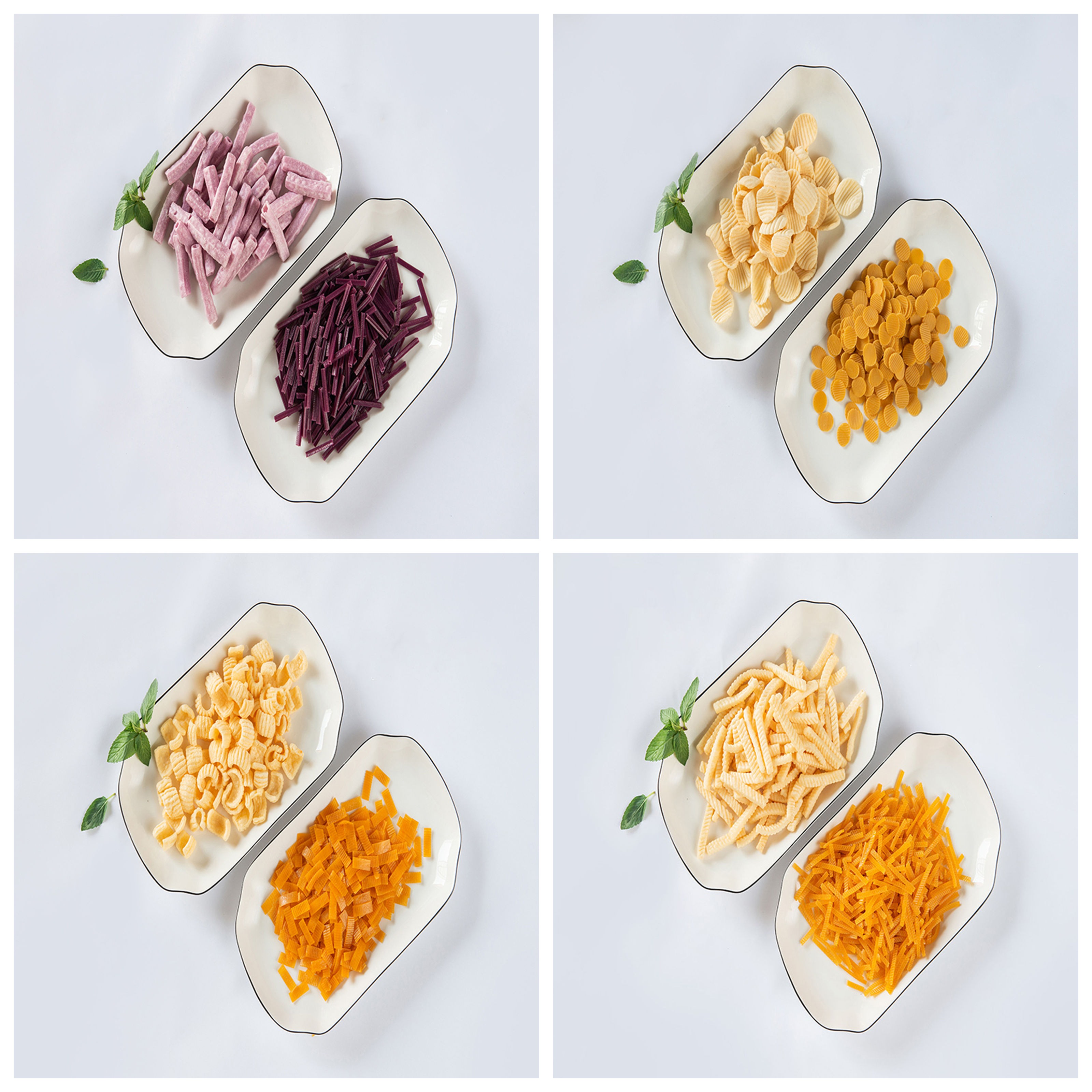 Dry snack extruder