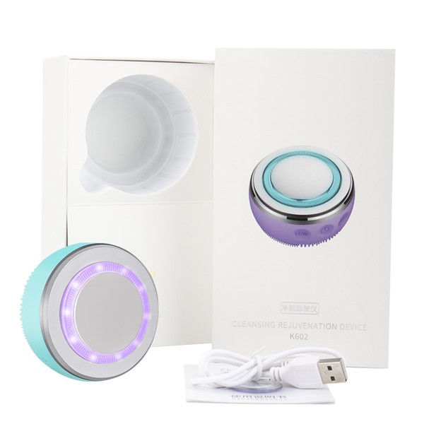 EMS LED Sonic silicone facial cleansing brush