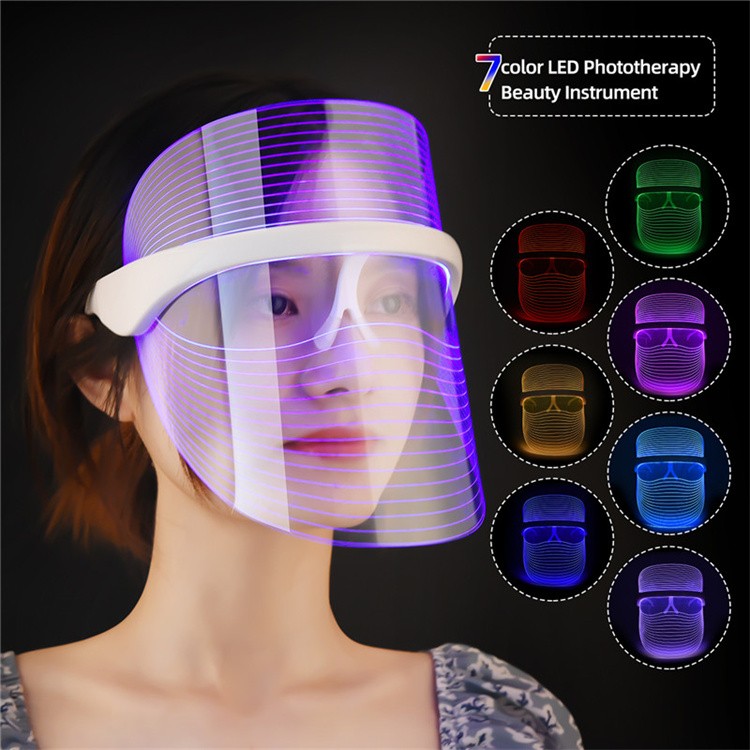 Китай 7-цветная светодиодная маска для лица, светотерапия, фотонное косметическое устройство для лица, производитель