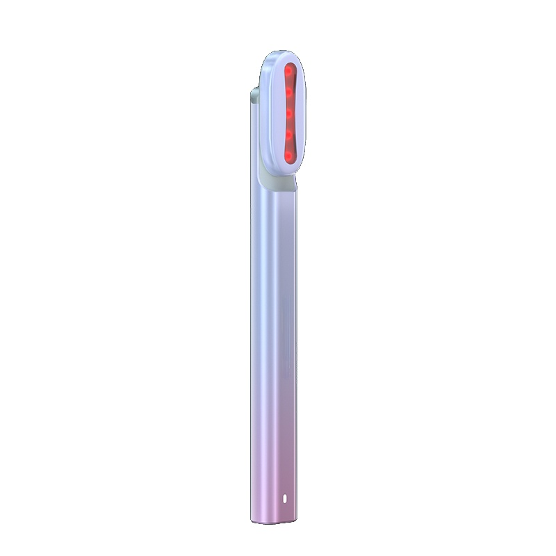 4-in-1 Skincare Wand Rechargeable Vibrating EMS Microcurrent Red Light Therapy Therapeutic Warmth Facial Eye Massage Beauty Wand