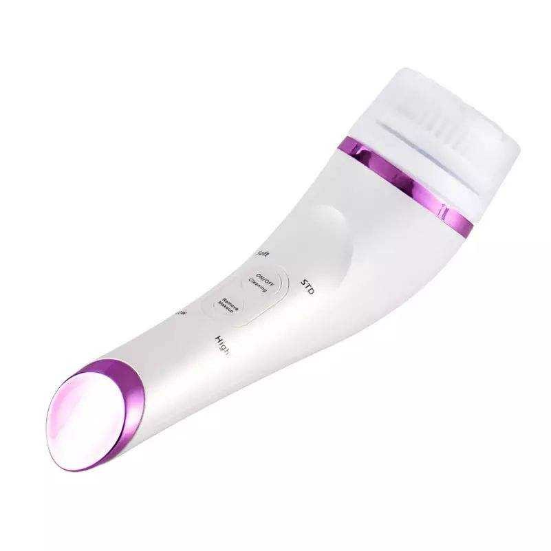 Rechargeable Deep Cleansing Sonic Vibration facial Cleansing brush Waterproof Electric Silicon Face Cleaning Brush
