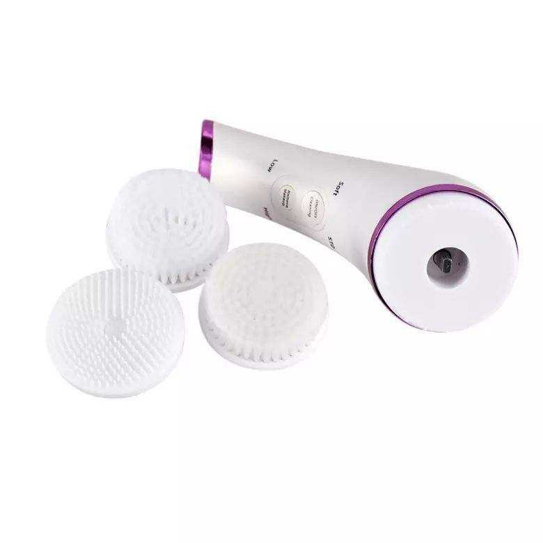 Rechargeable Deep Cleansing Sonic Vibration facial Cleansing brush Waterproof Electric Silicon Face Cleaning Brush