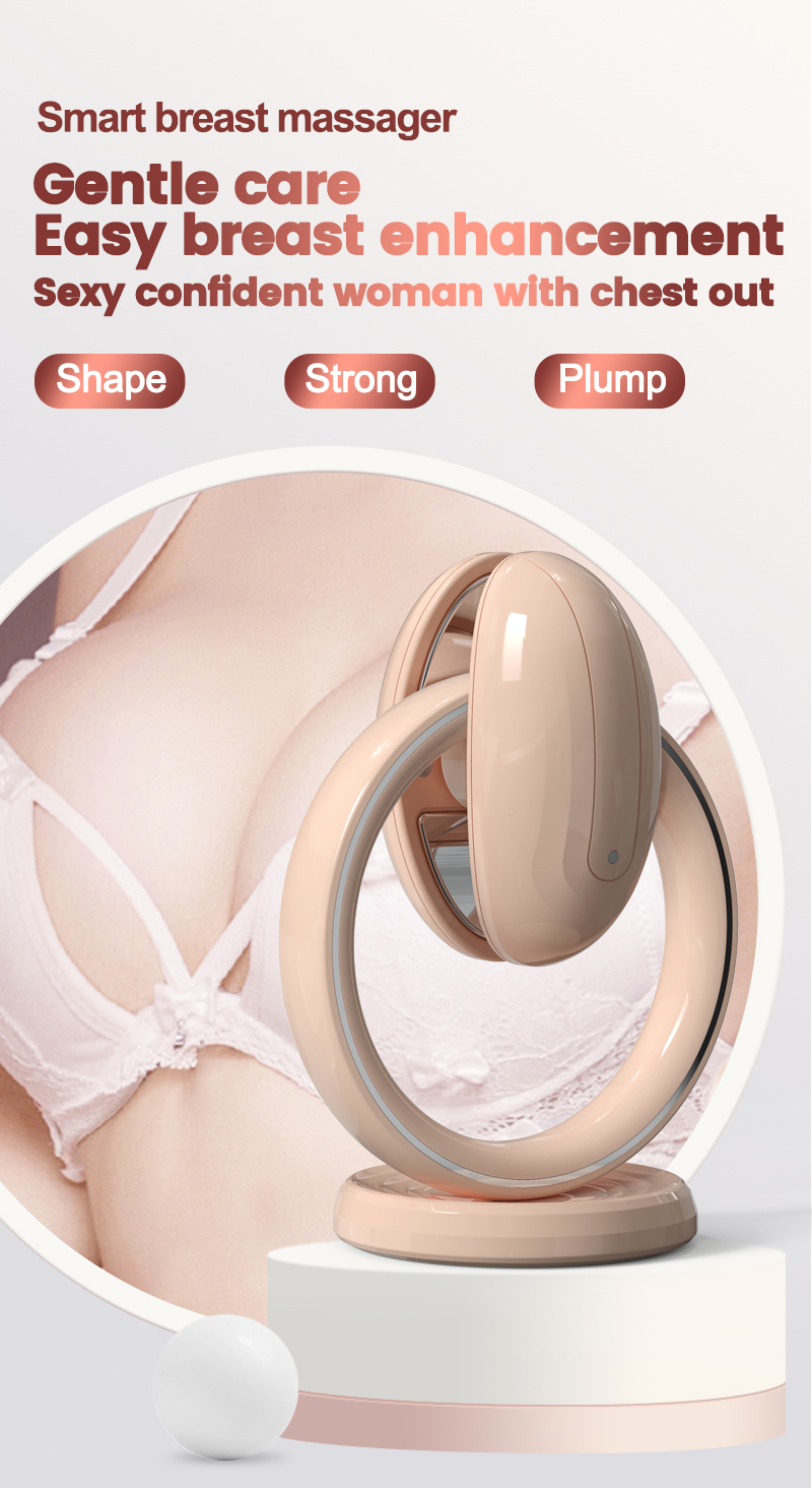 USB Electric Heat Vibration Breast Massage Bra Vibrate Heat Chest Massager