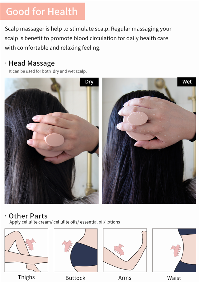 silicon scalp massager