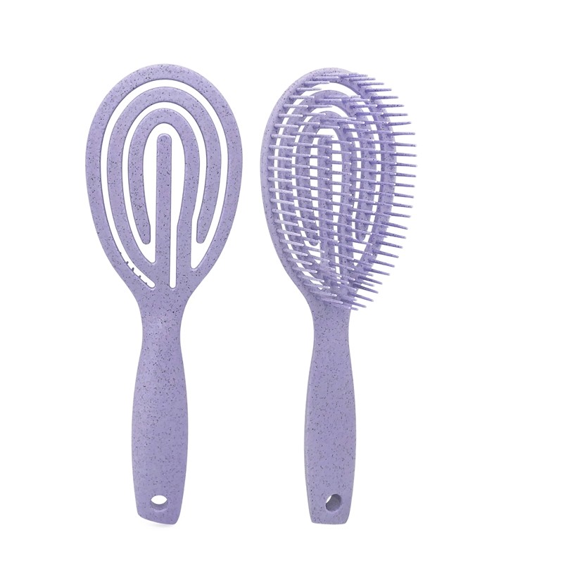 100% Bio-friendly Detangler Hair Brush Wheat Straw Detangling Hairbrush Scalp Massager Comb Hair Styling Wet Dry Brushes