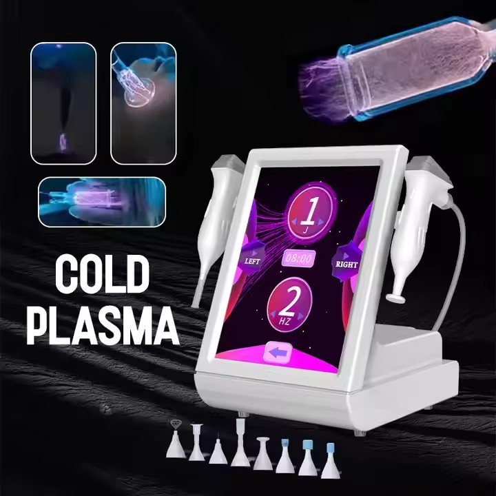 New Technology Home Use 8 in 1 Hot and Cold Plasma Machine Acne Removal Improve Fine Lines Surface Treatment Cool Plasma Device