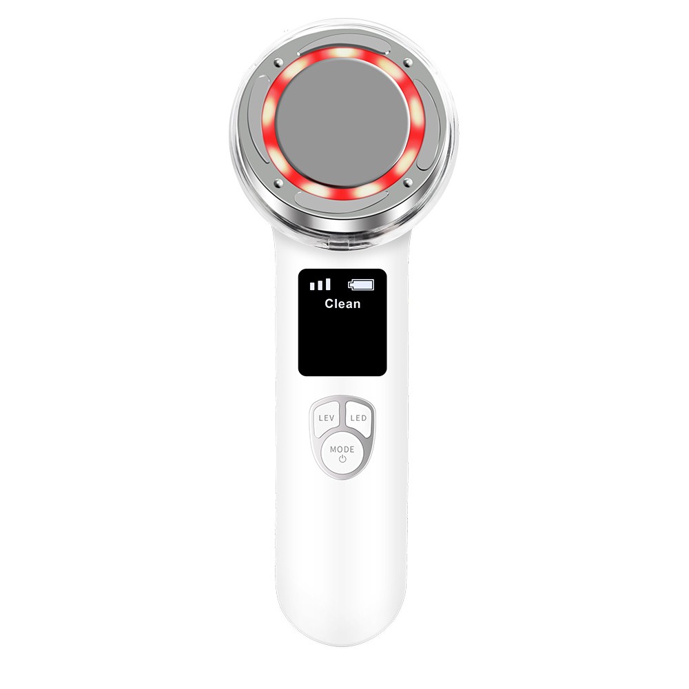 Newly Multi-Functional EMS Hot & Cold Red Blue Light Therapy Facial Beauty Device Home Use Face Anti-aging Neck Lifting Massager