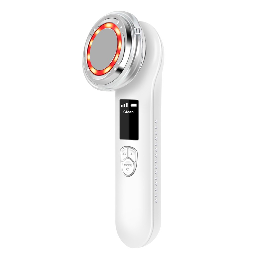 Newly Multi-Functional EMS Hot & Cold Red Blue Light Therapy Facial Beauty Device Home Use Face Anti-aging Neck Lifting Massager