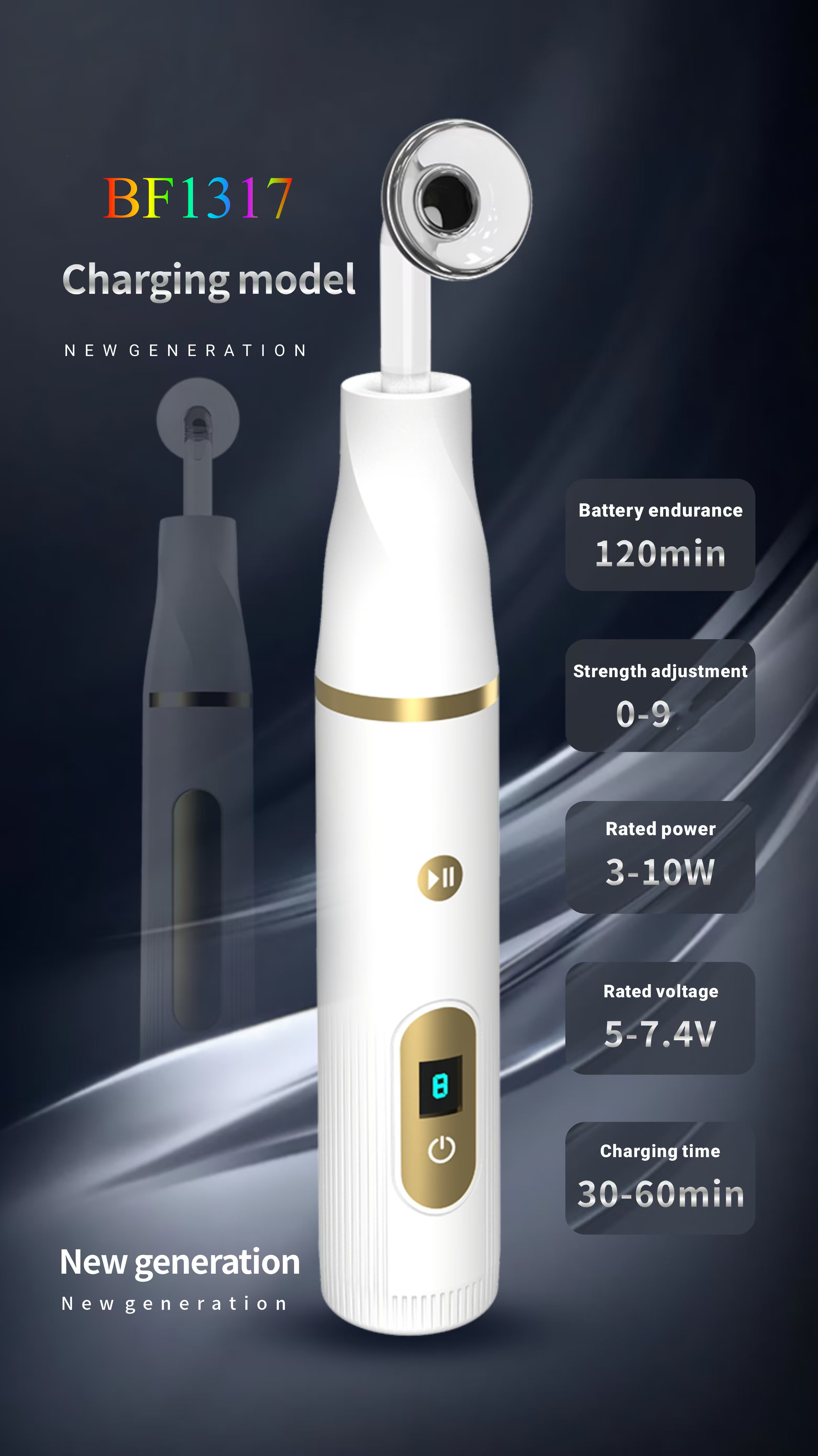Rechargeable High Frequency Wand