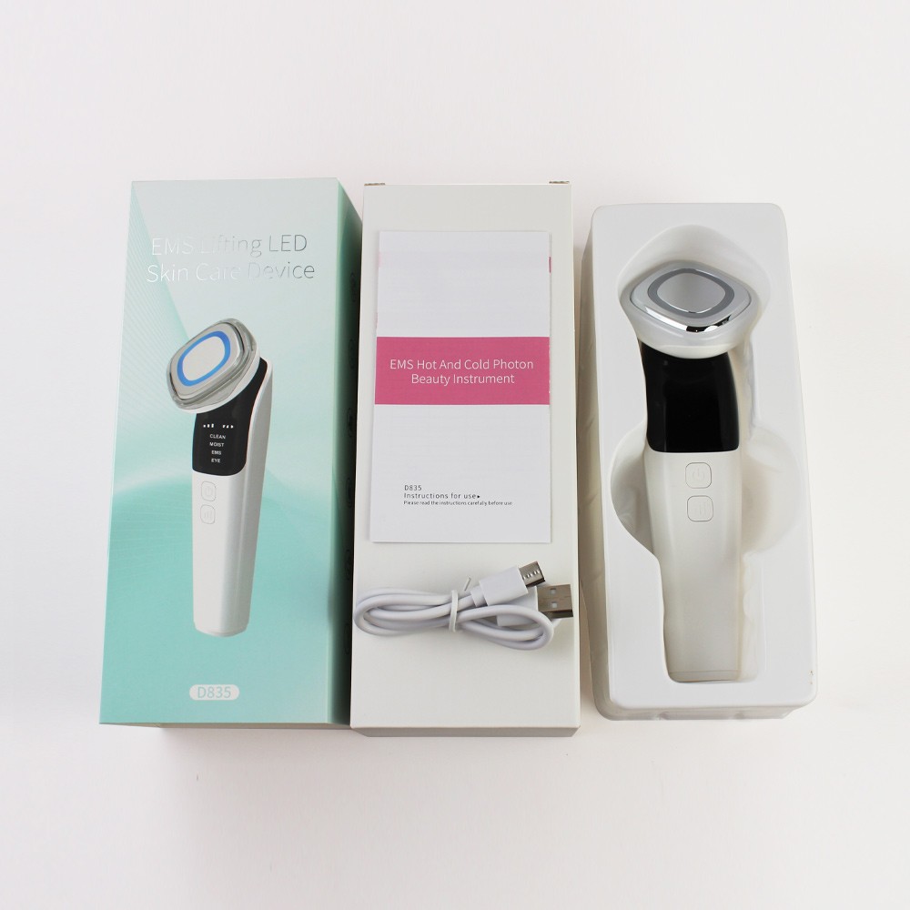 Hot Sales 2025 Skin Tightening Tool Warm Massage EMS Cleansing Lifting Machine Vibration for Face and Eyes Beauty Device