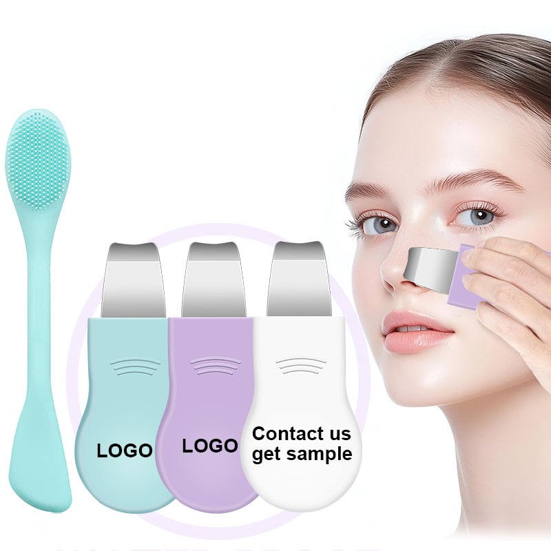 2025 New Silicone Face Nose Blackhead Remover Sets Stainless Steel Pimple Scraper Deep Clean Skin Care Shovel Pore Removing