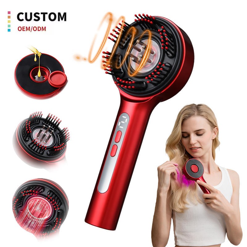New Electric Scalp Massage Comb 2025 High Quality Rechargeable Smart Scalp Massager Brush Scalp Massage Devices for Hair Growth