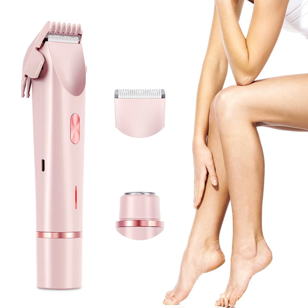 New 2025 Type-C Ipx7 Waterproof Hair Shaver for Women and Men Electric Hair Trimmer for Household Use With Replaceable Tool Head
