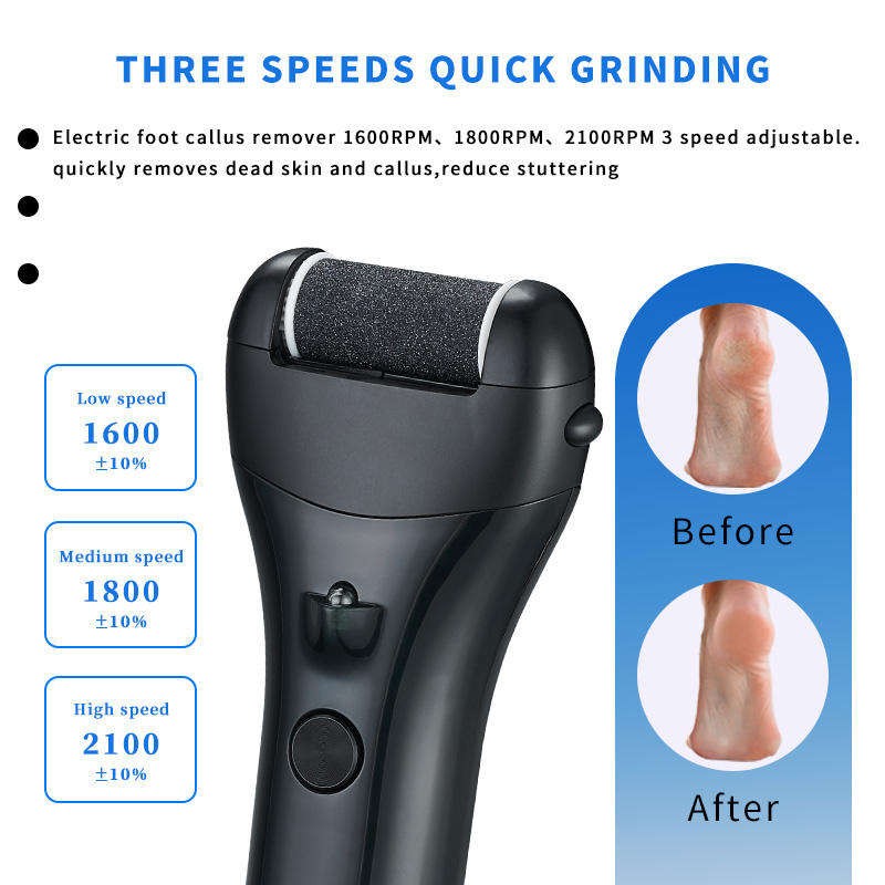 Hot Sale Electronic Waterproof Foot File New Trending Electric Callus Remover for Feet Rechargeable Portable Foot File Pedicure