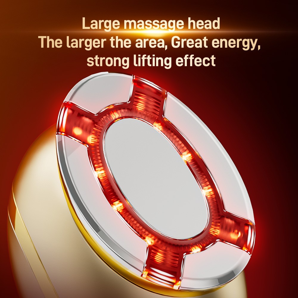 Mini Facial Machine New LED Light Therapy EMS Skin Tightening Device Anti-Wrinkle Face Neck Lifting Massager for Home Use