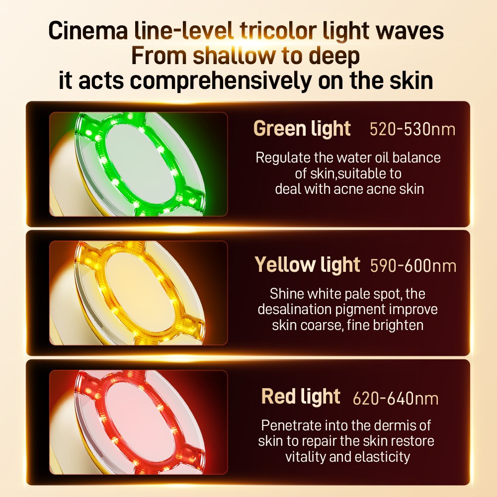 Mini Facial Machine New LED Light Therapy EMS Skin Tightening Device Anti-Wrinkle Face Neck Lifting Massager for Home Use