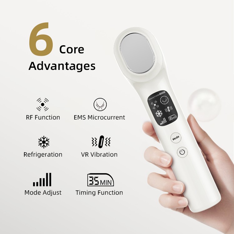 Home Use Multi-functional RF & EMS Home Beauty Device Face Neck Lift Firming Anti-aging EMS Radio Frequency Face Lifting Machine